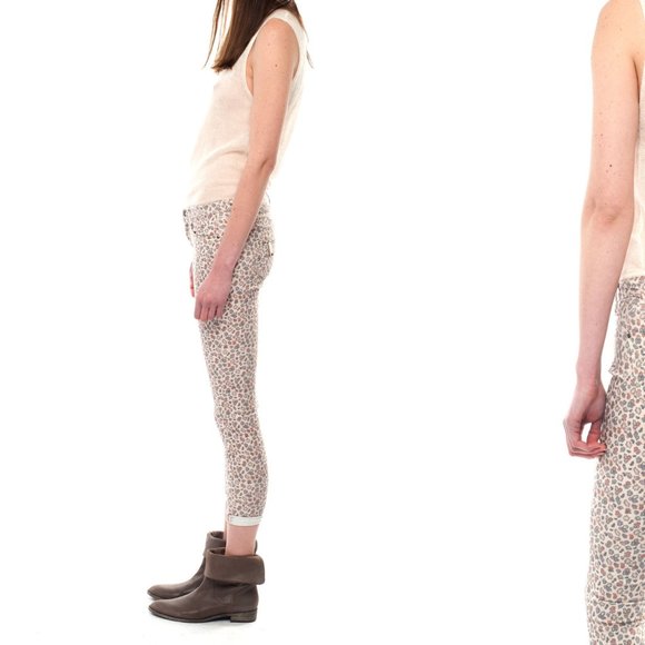NWT TWENTY8TWELVE by Sienna Miller Beige Allover Printed Skinny Pants Sz 27 $295 - Picture 7 of 11